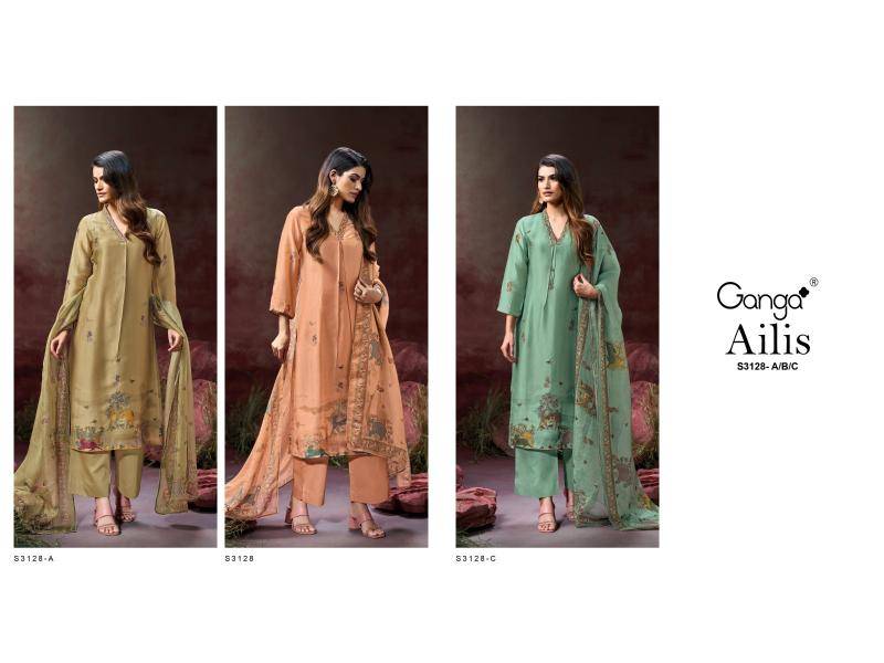 Ganga ailis 3128 Surat dress material online shopping