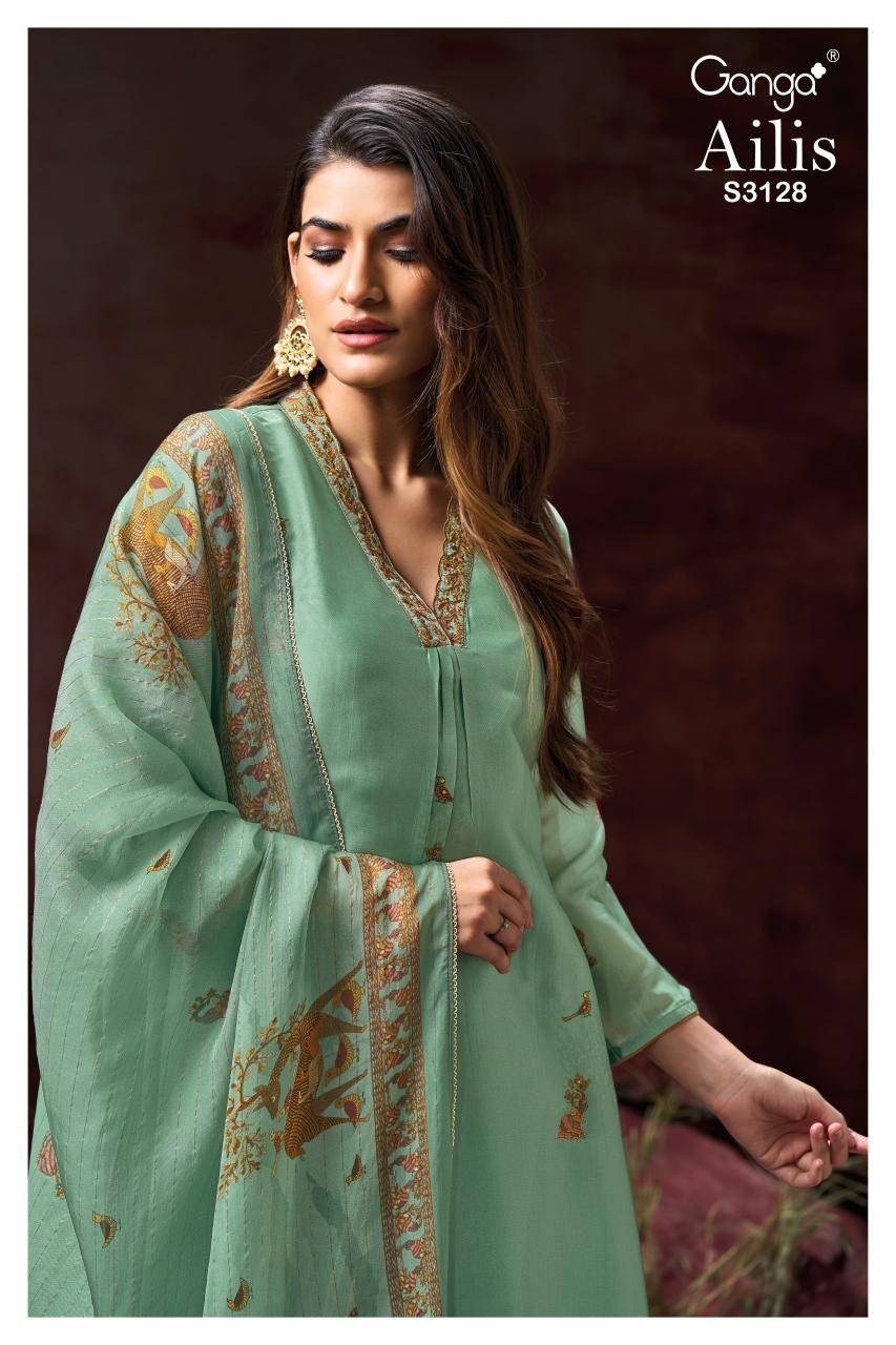 Ganga ailis 3128 Surat dress material online shopping