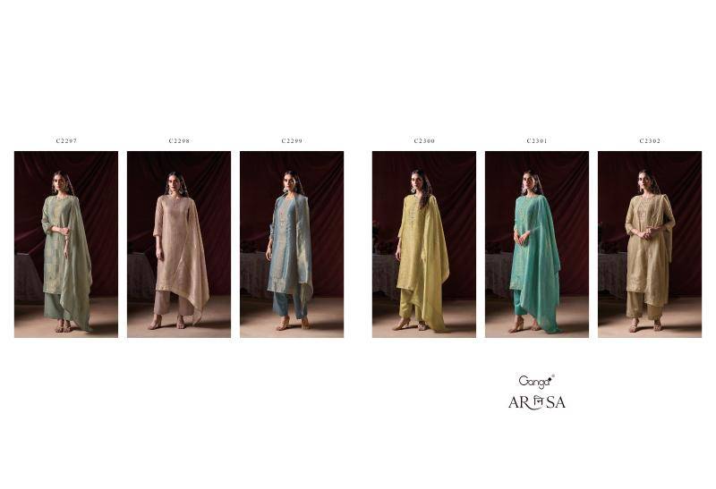 Ganga arnisa Party wear dress materials in Surat