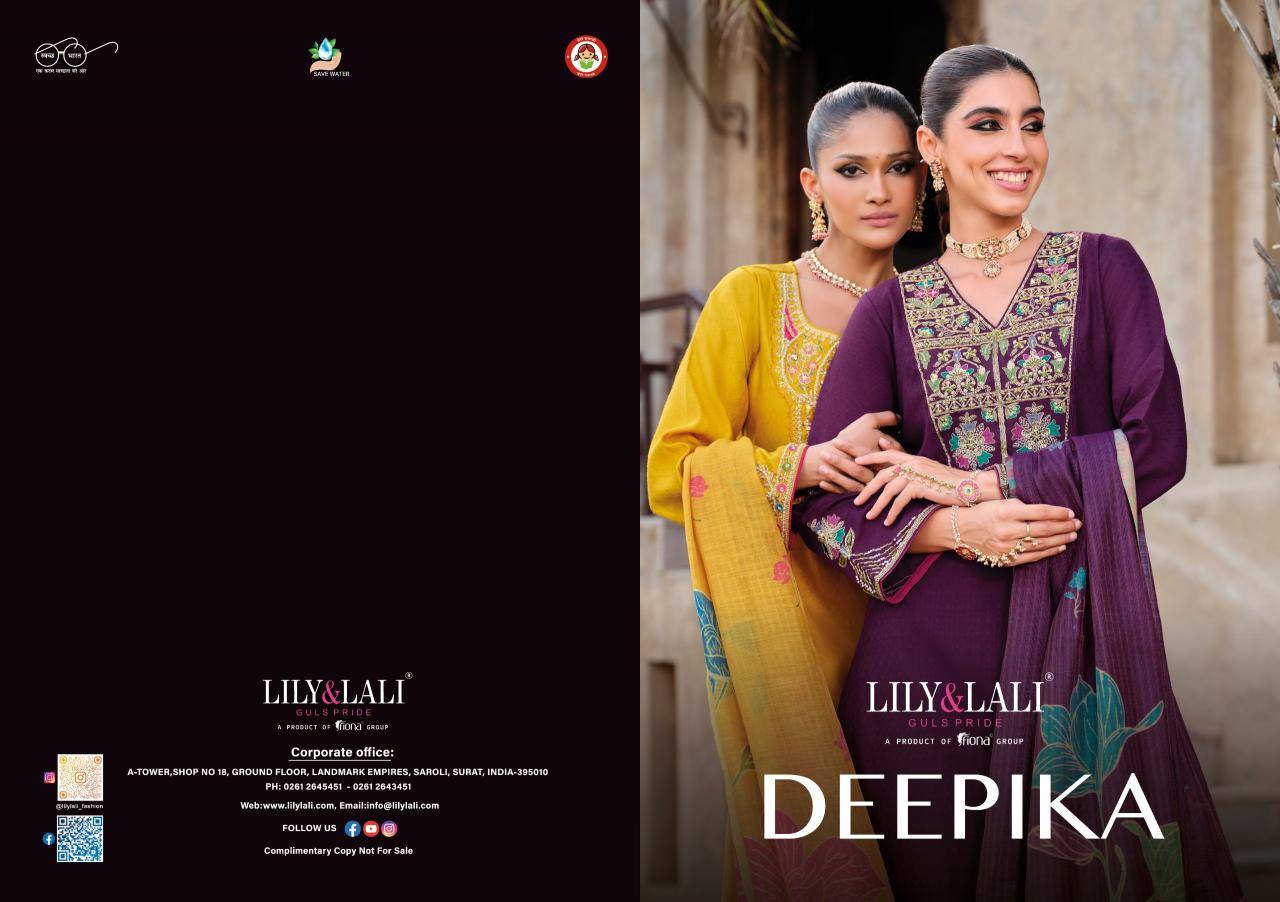 Lily & lali deepika silk 3 Designer kurtis wholesale