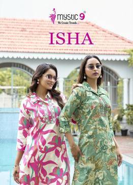 Mystic9 isha vol 2 Printed kurtis wholesale