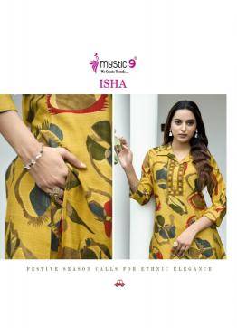 Mystic9 isha vol 2 Printed kurtis wholesale
