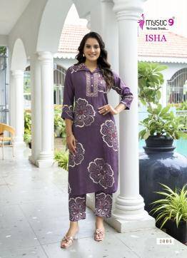 Mystic9 isha vol 2 Printed kurtis wholesale