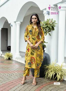 Mystic9 isha vol 2 Printed kurtis wholesale