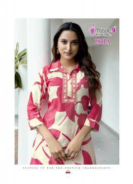 Mystic9 isha vol 2 Printed kurtis wholesale