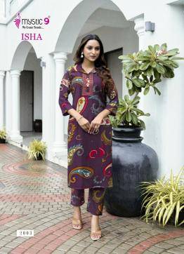 Mystic9 isha vol 2 Printed kurtis wholesale