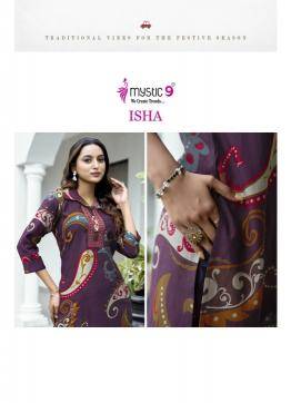 Mystic9 isha vol 2 Printed kurtis wholesale