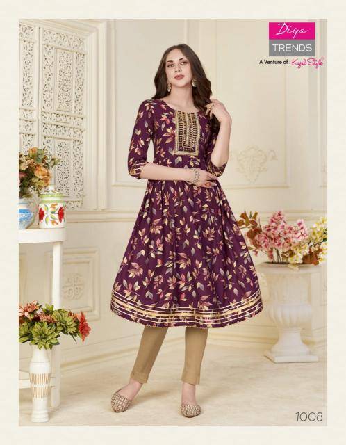 Diya trends fashion samora vol.1 Kurtis wholesale online