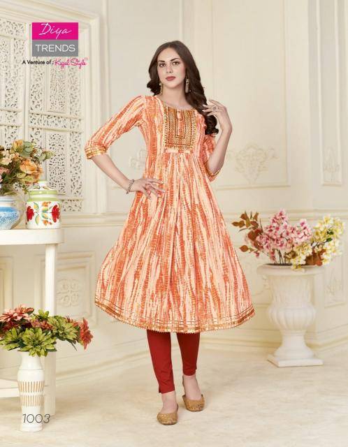 Diya trends fashion samora vol.1 Kurtis wholesale online