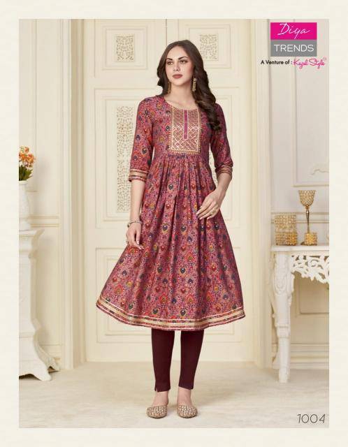 Diya trends fashion samora vol.1 Kurtis wholesale online