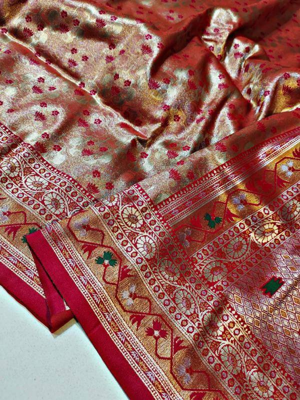 Malhar soft silk original gold  Saree Wholesalers in Gujarat