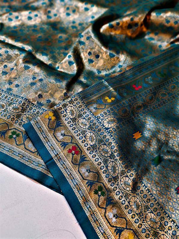 Malhar soft silk original gold  Saree Wholesalers in Gujarat