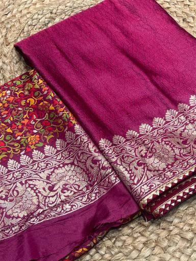Akshara russian cotton silk Saree Manufacturer in Surat