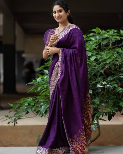 Akshara russian cotton silk Saree Manufacturer in Surat