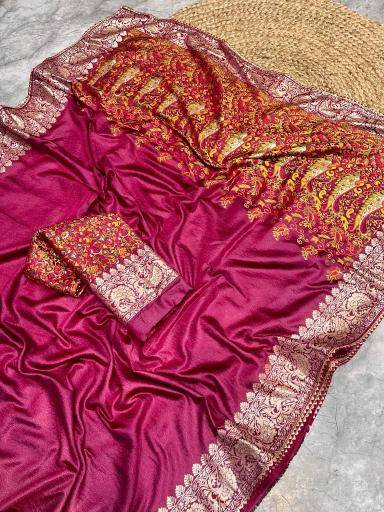 Akshara russian cotton silk Saree Manufacturer in Surat