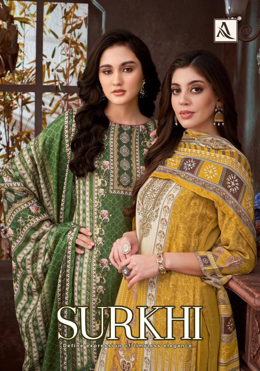 Alok suit surkhi Wholesale dress materials for wedding