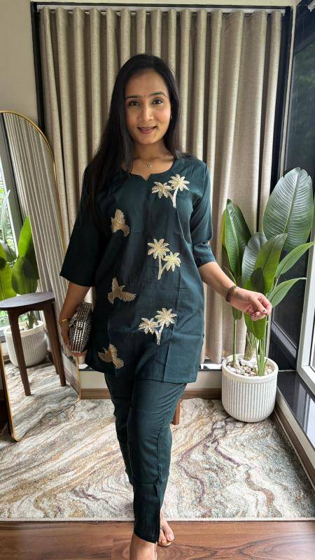 Shorya vertcal silk coorde set Kurti manufacturers in Bangalore