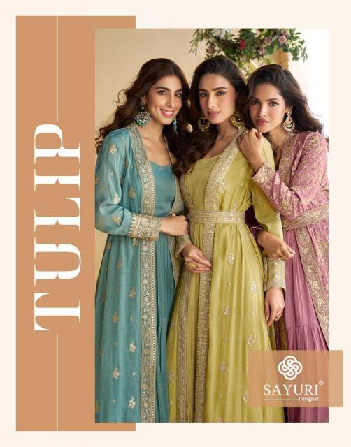 Sayuri designer tulip Surat wholesale Salwar Kameez market