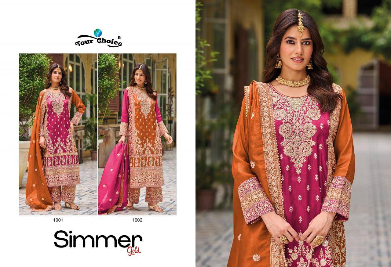 Your choice simmer gold Best Salwar Kameez wholesalers in surat