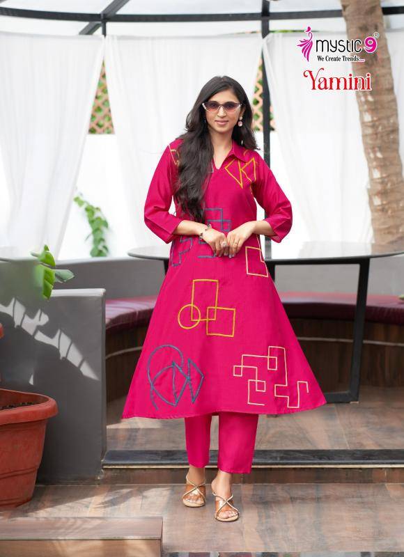 Mystic9 yamini vol 2 Kurti manufacturers in Surat
