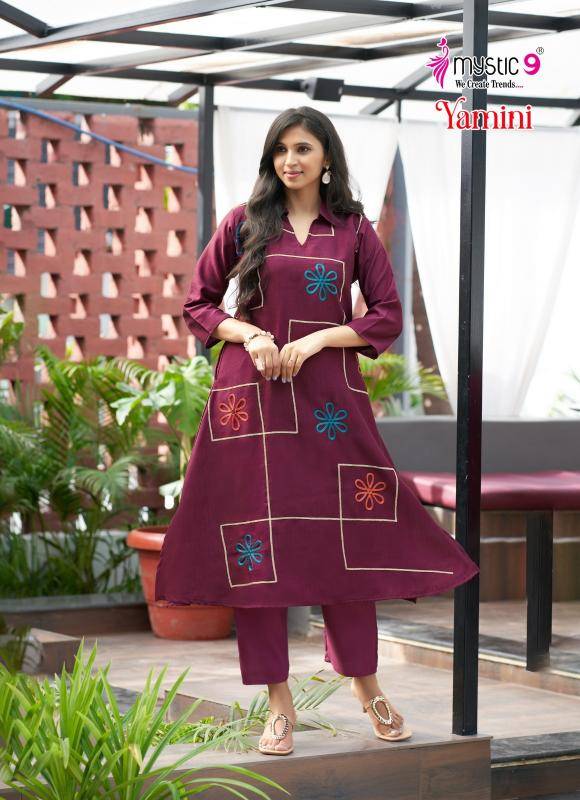 Mystic9 yamini vol 2 Kurti manufacturers in Surat