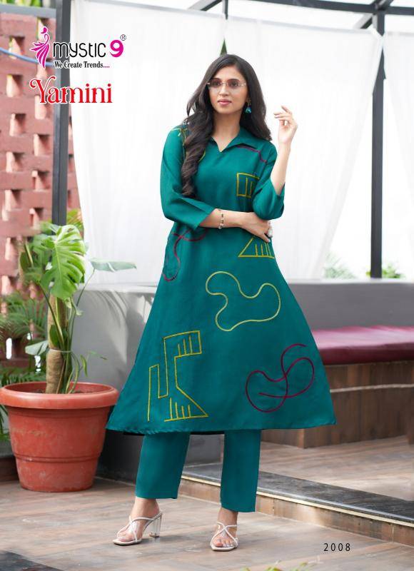 Mystic9 yamini vol 2 Kurti manufacturers in Surat