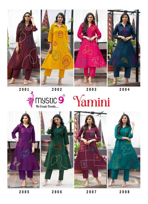 Mystic9 yamini vol 2 Kurti manufacturers in Surat