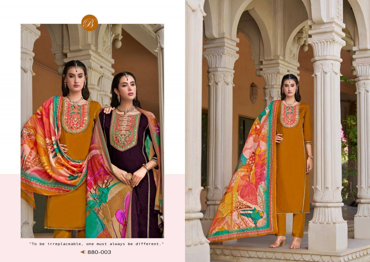 Belliza lamia Dress material designs