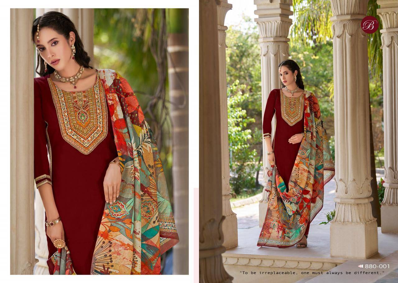 Belliza lamia Dress material designs