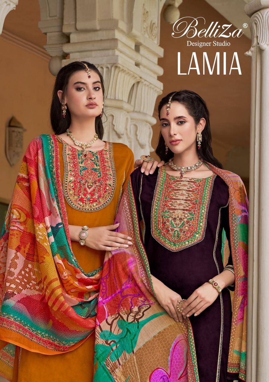 Belliza lamia Dress material designs