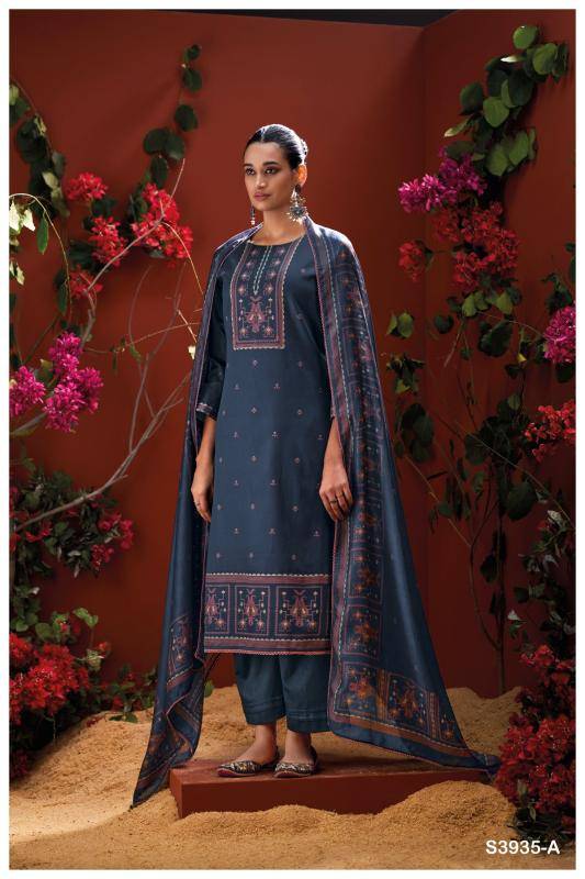 Ganga naadia 3935 Cotton dress material wholesale