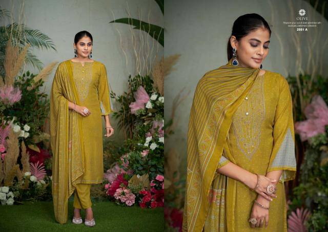 Sargam olive Dress materials manufacturers in Surat
