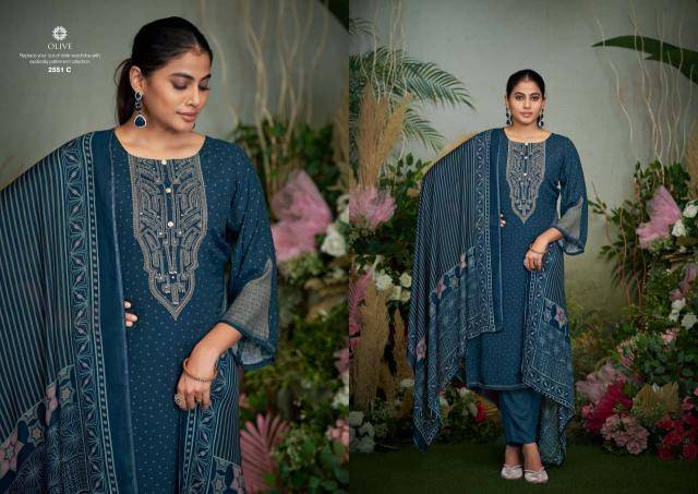 Sargam olive Dress materials manufacturers in Surat