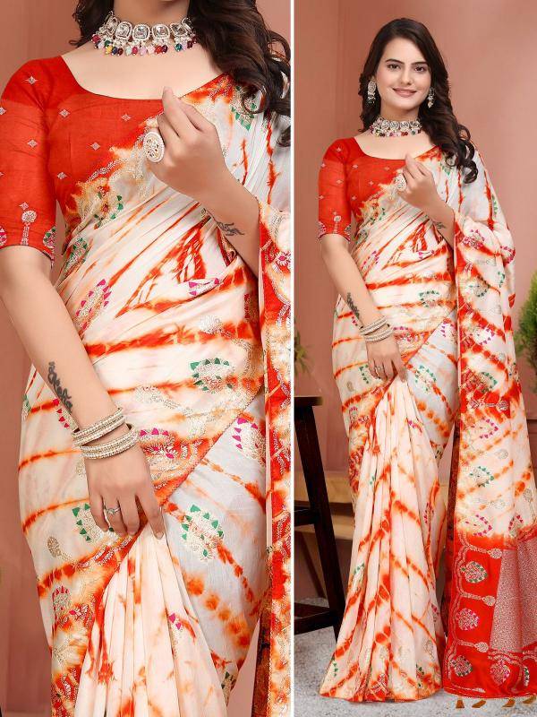 Akshara rajasthani rainbow shibhori Saree manufacturer in India