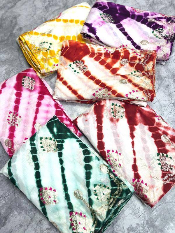 Akshara rajasthani rainbow shibhori Saree manufacturer in India