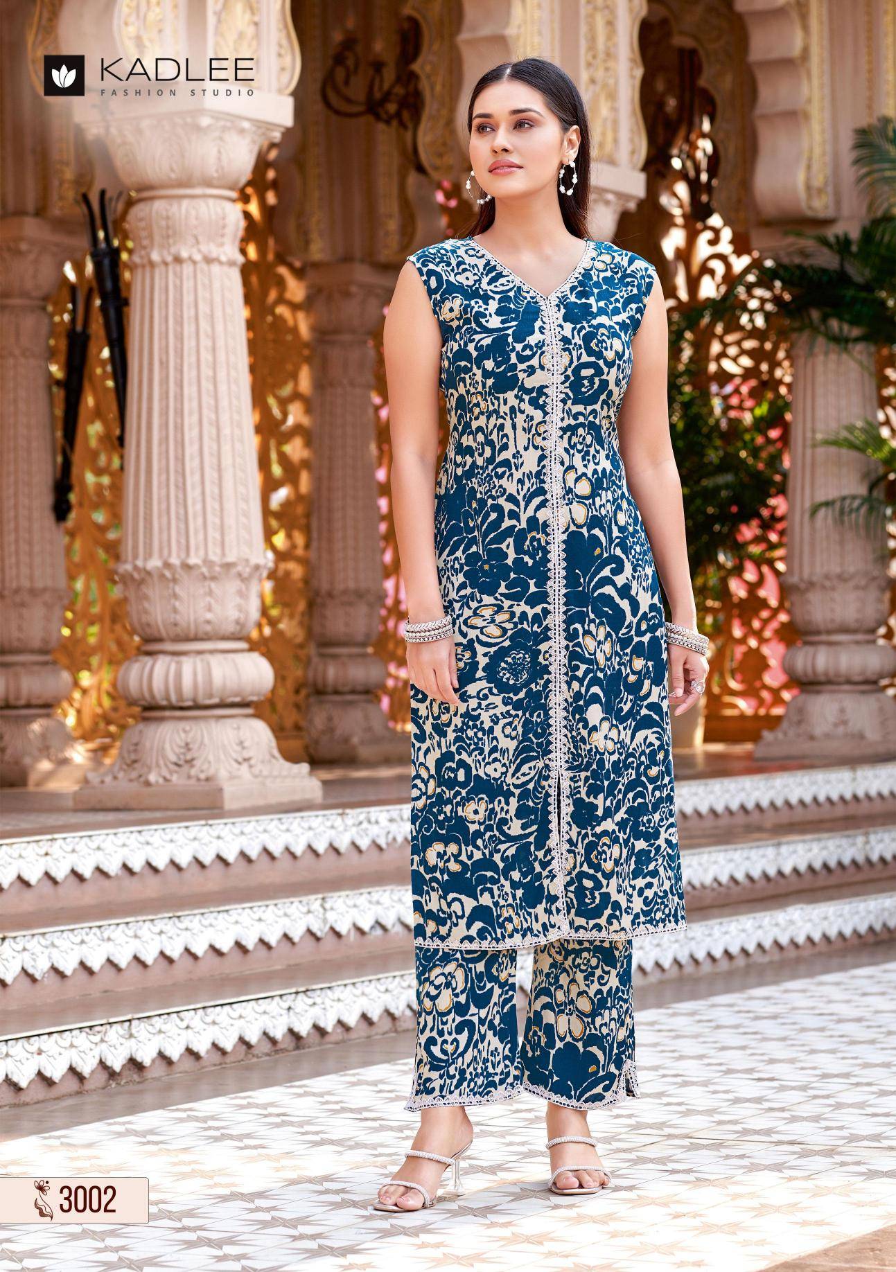 Kadlee saavi coord set Printed kurti wholesale in Kolkata