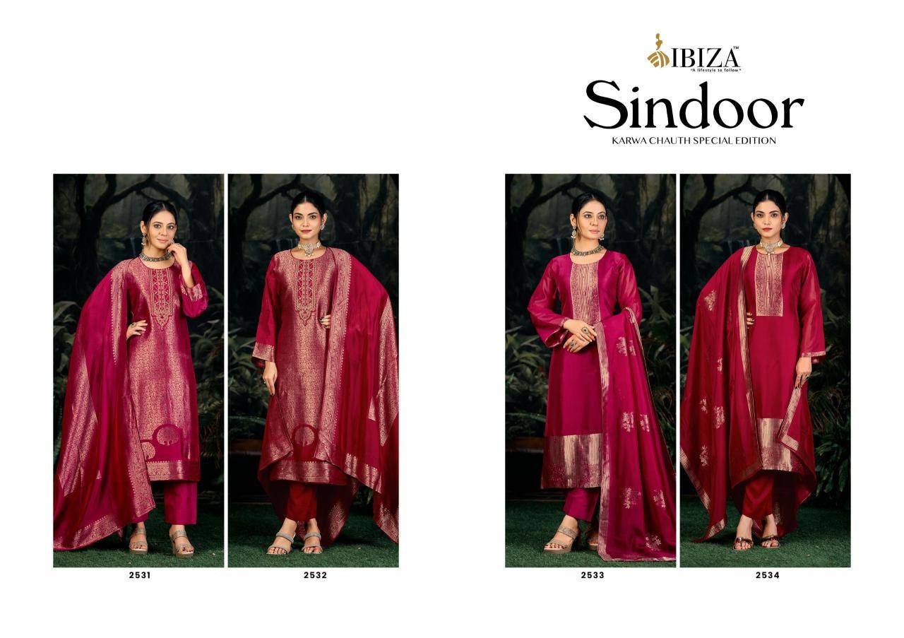 Ibiza sindoor silk Surat dress material wholesale online shopping
