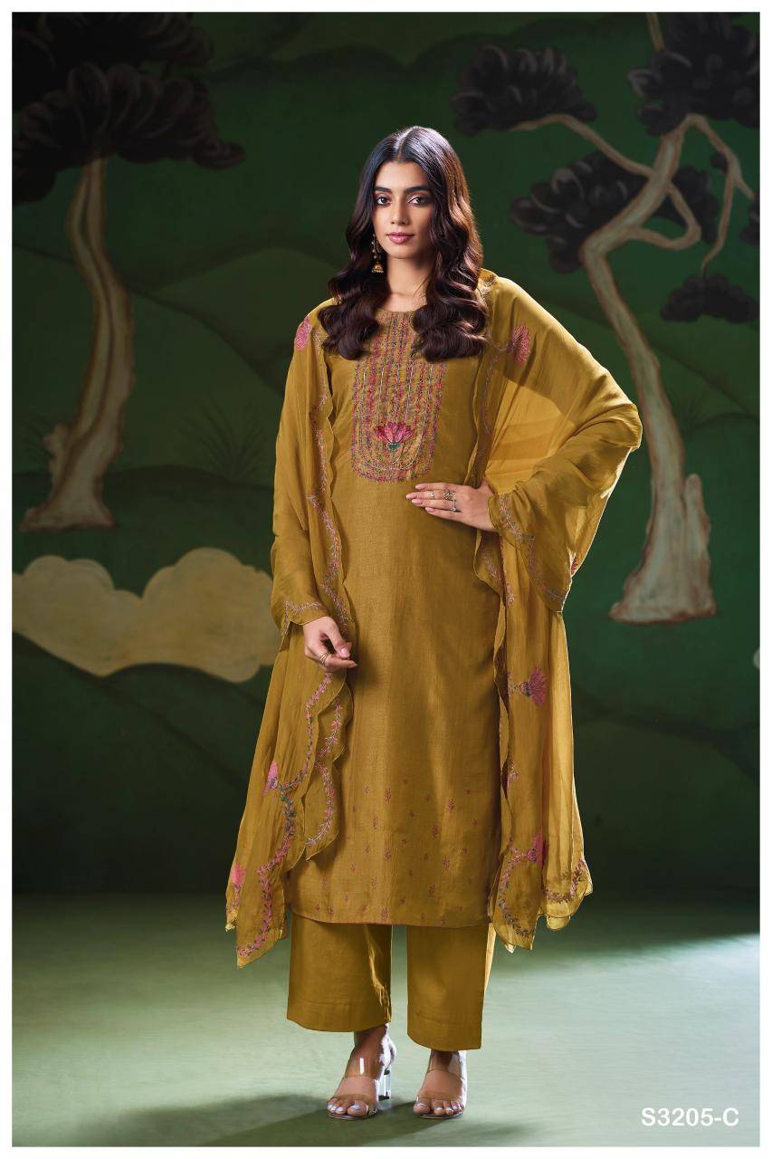 Ganga nyla 3205 Dress material for ladies wholesale