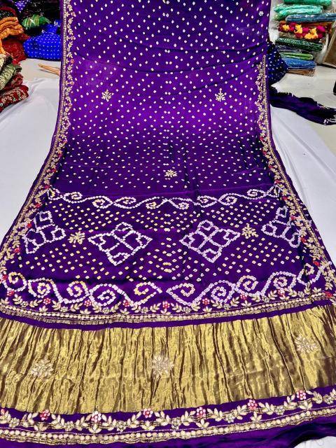 Shorya bandhani gota pati Indian saree suppliers