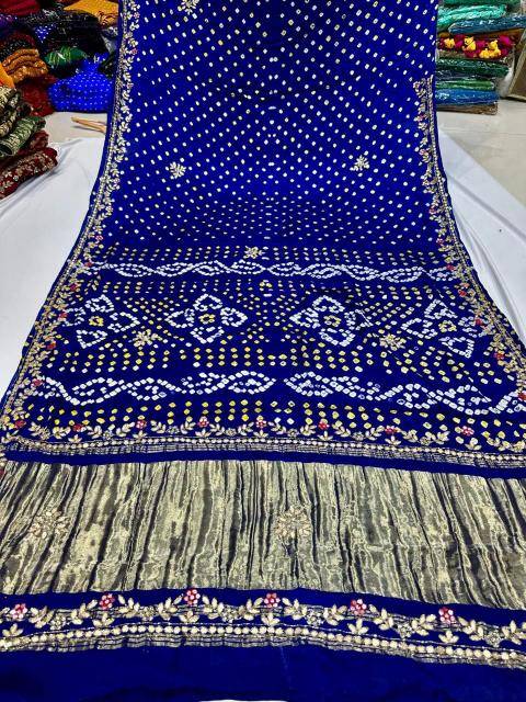 Shorya bandhani gota pati Indian saree suppliers
