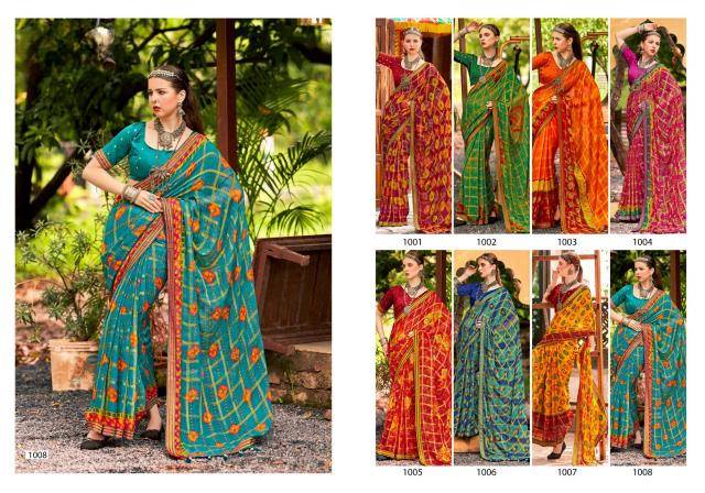 Shorya printed fancy Saree exporters in India