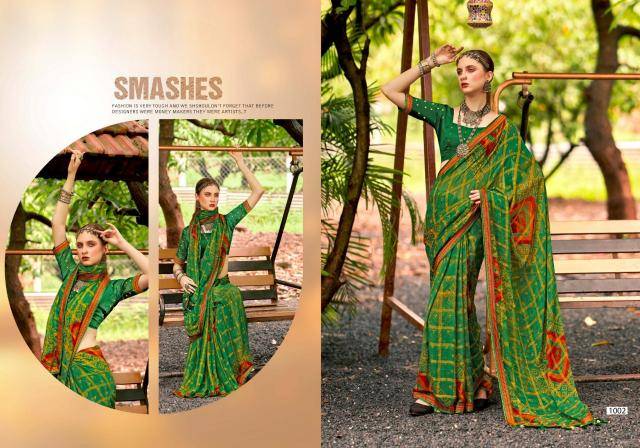 Shorya printed fancy Saree exporters in India