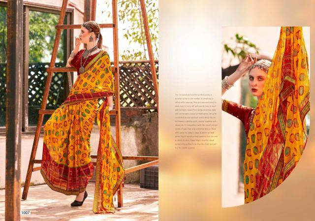 Shorya printed fancy Saree exporters in India