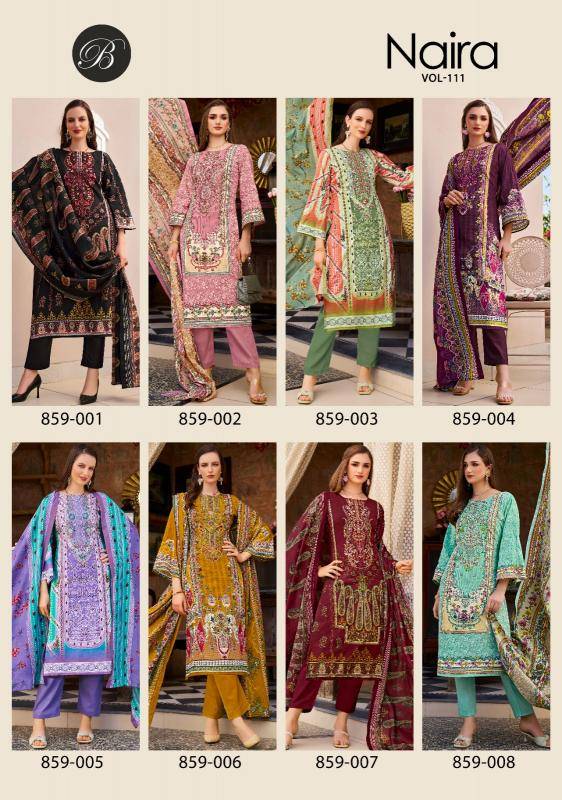 Belliza naira vol 111 Wholesale Dress materials manufacturer