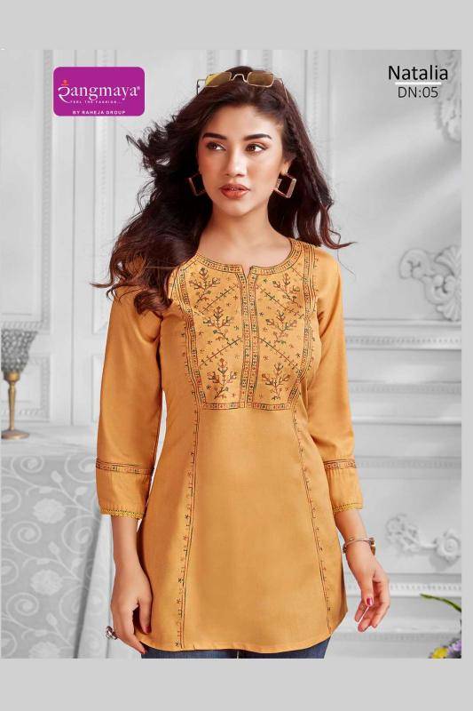 Rangmaya natalia Designer Kurtis in bulk