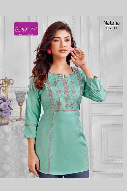 Rangmaya natalia Designer Kurtis in bulk