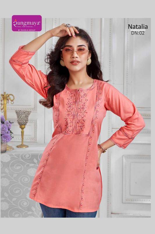 Rangmaya natalia Designer Kurtis in bulk