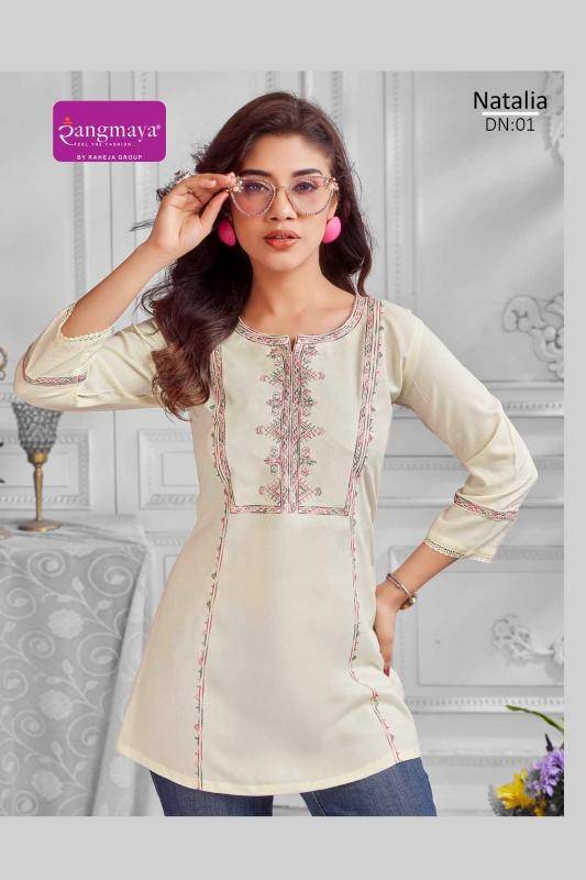 Rangmaya natalia Designer Kurtis in bulk