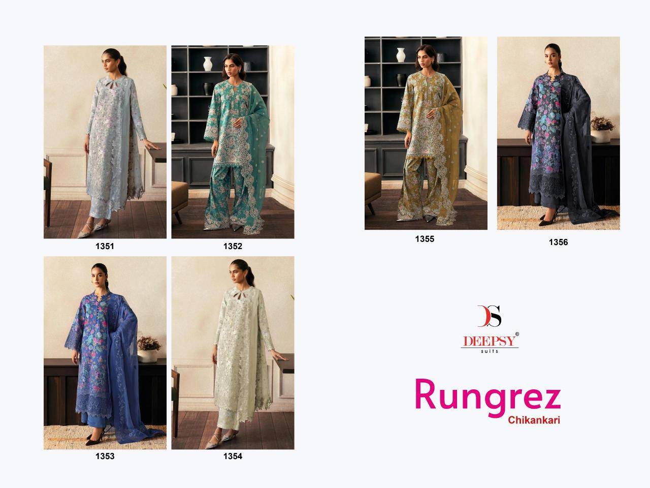 Deepsy suits rungrez chikankari 25 Salwar Kameez manufacturers in Surat