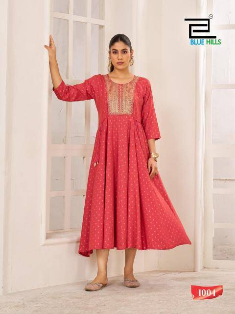 Blue hills golden duck Kurti wholesale dealers